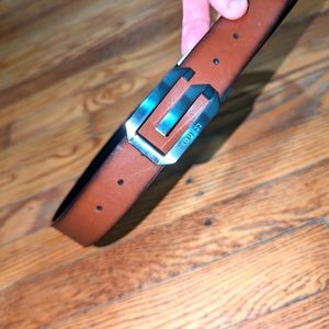 Reversible leather Guess brand belt